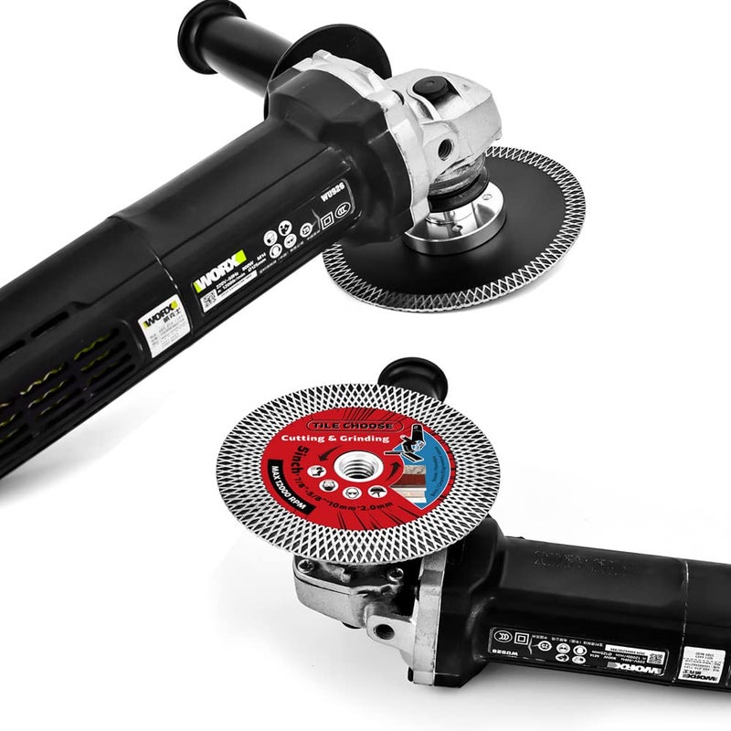 DAPRO 5" Tile Turbo Saw Blade Diamond Blade with 5/8"-11 Arbor for Cutting and Grinding Porcelain Tile Granite Marble… - Image 5